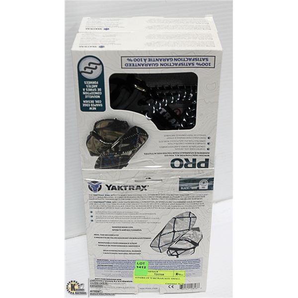 4 PAIRS OF YAKTRAX SIZE SMALL