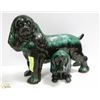 Image 1 : BLUE MOUNTAIN POTTERY LARGE FLOOR DOG & BANK