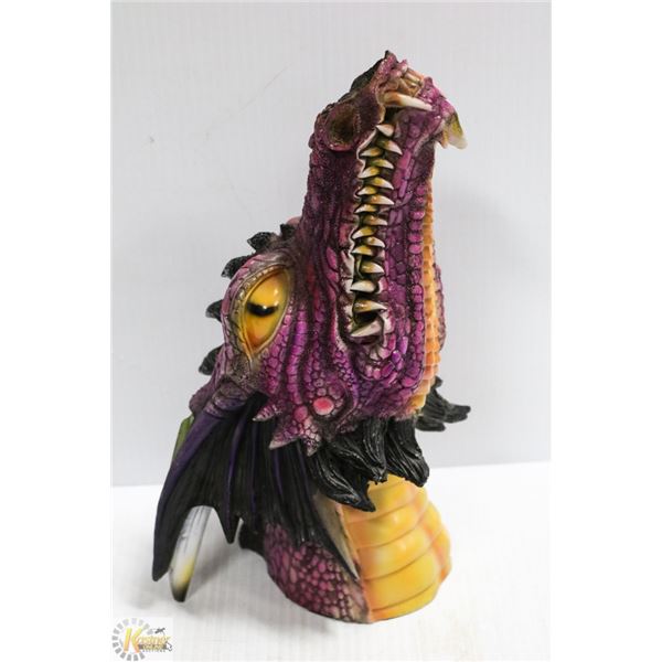 LARGE PURPLE DRAGON INCENCE BURNER