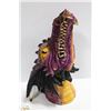 Image 1 : LARGE PURPLE DRAGON INCENCE BURNER