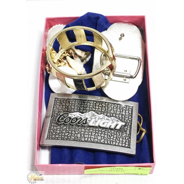 COORS BELT BUCKLES