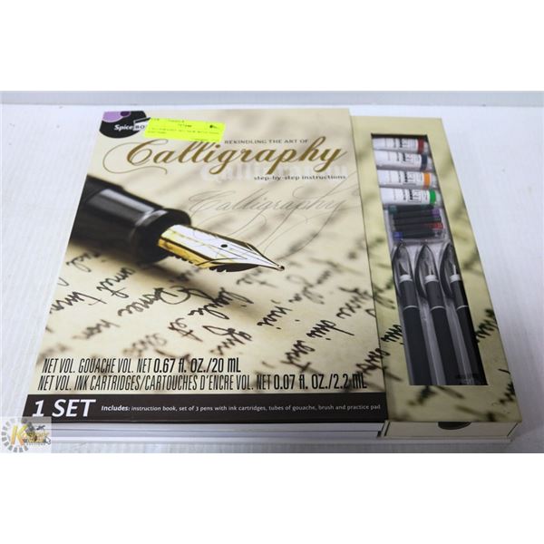 CALLIGRAPHY SET NEW WITH PENS AND NIBS