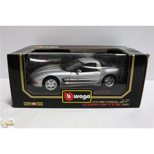 1:18 DIECAST CHEVY CORVETTE 1997 SILVER