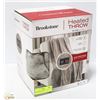 Image 1 : BROOKSTONE HEATED THROW 50" X 60" 4 HEAT SETTING