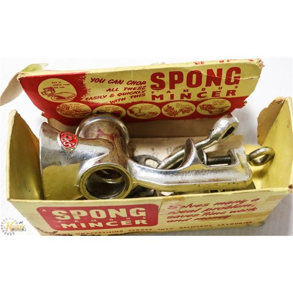VINTAGE SPONG FAMOUS MINCER