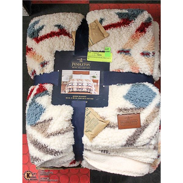 PENDLETON QUEEN BLANKET 98" X 92"
