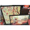 Image 1 : LOT OF 2 LARGE FRAMED PRINTS