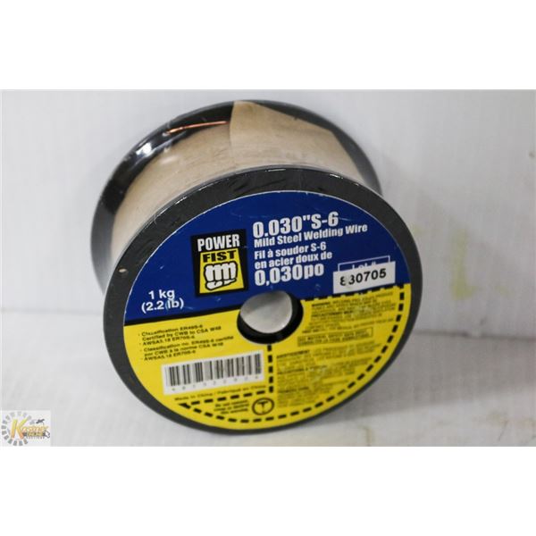 NEW ROLL .030" - S-6 MIG WELDING WIRE