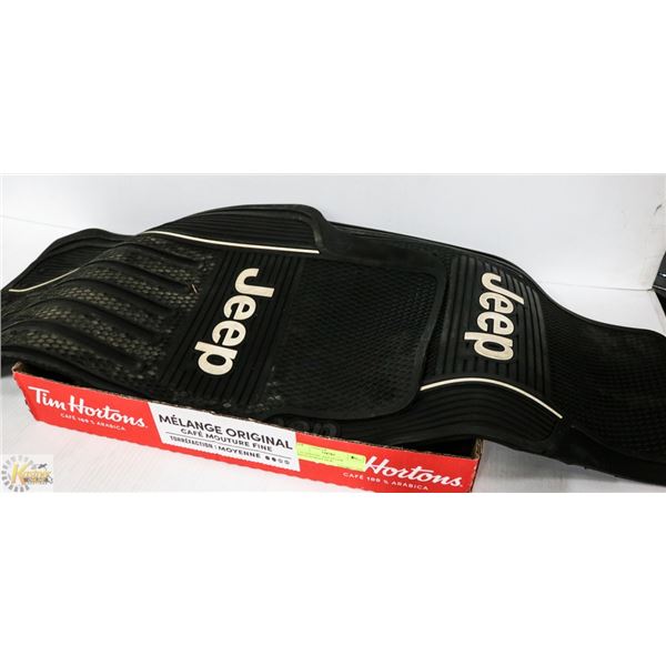 2 AUTHENTIC JEEP FLOOR MATS