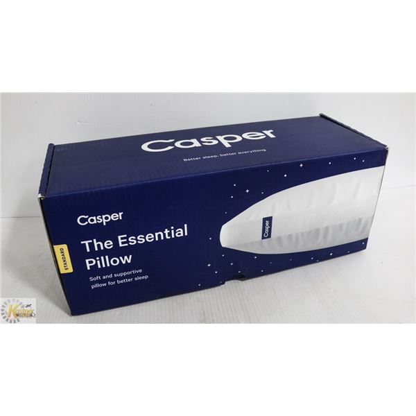CASPER THE ESSENTIAL PILLOW (SEALED) SZ: STANDARD