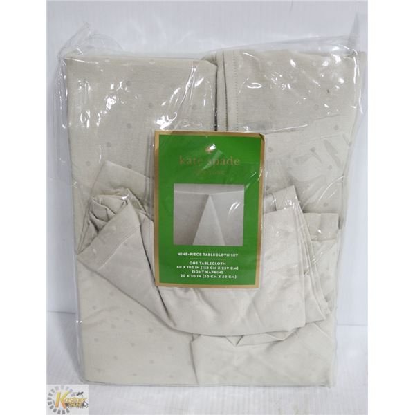 KATE SPADE NEW YORK 9 PC TABLE CLOTH SET