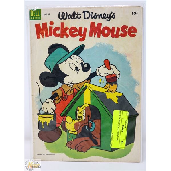 MICKEY MOUSE #33 FROM 1954