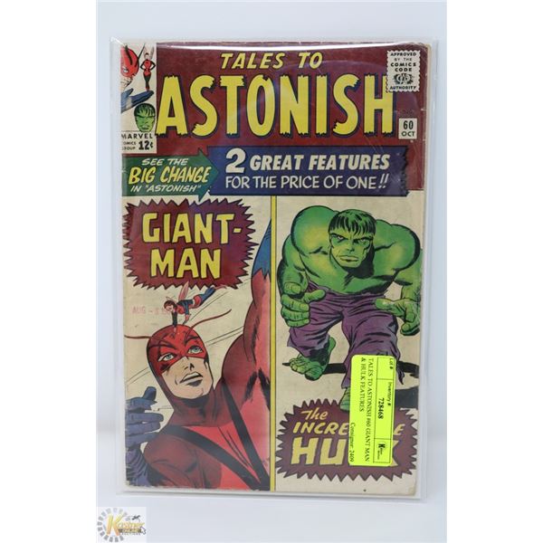 TALES TO ASTONISH #60 GIANT MAN & HULK FEATURES