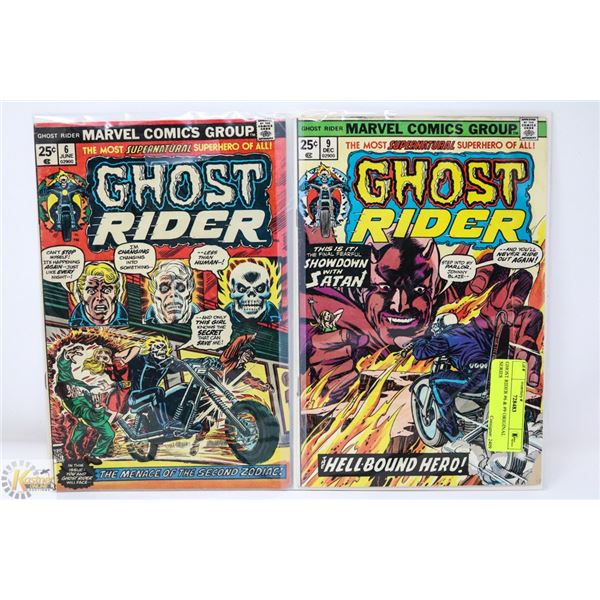 GHOST RIDER #6 & #9 ORIGINAL SERIES