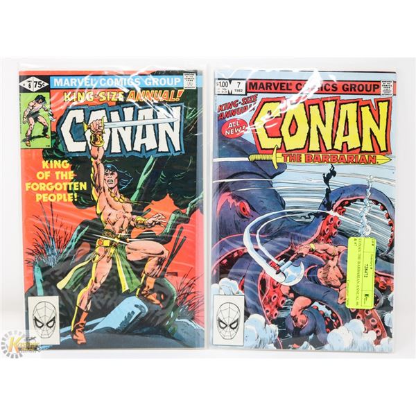CONAN THE BARBARIAN ANNUAL #6 & #7