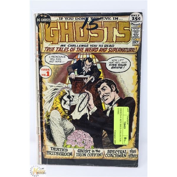 GHOSTS #1 KEY ISSUE COLLECTOR COMIC