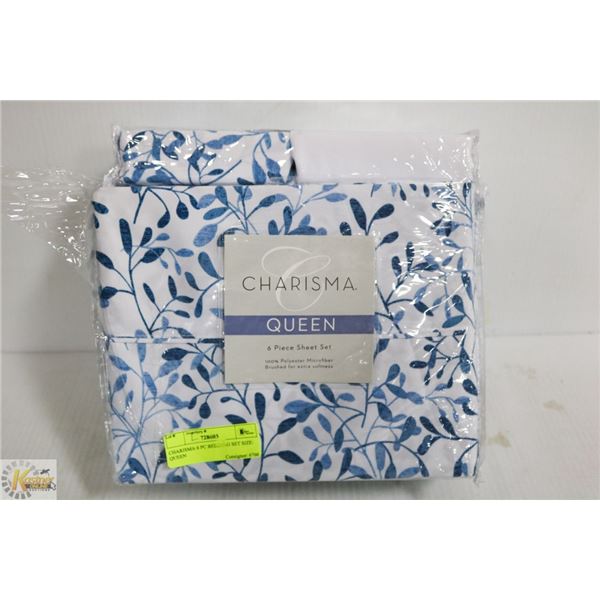 CHARISMA 6 PC BEDDING SET SIZE: QUEEN