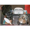 Image 1 : FLAT OF KITCHENWARE ITEMS INCL. BLACK & DECKER