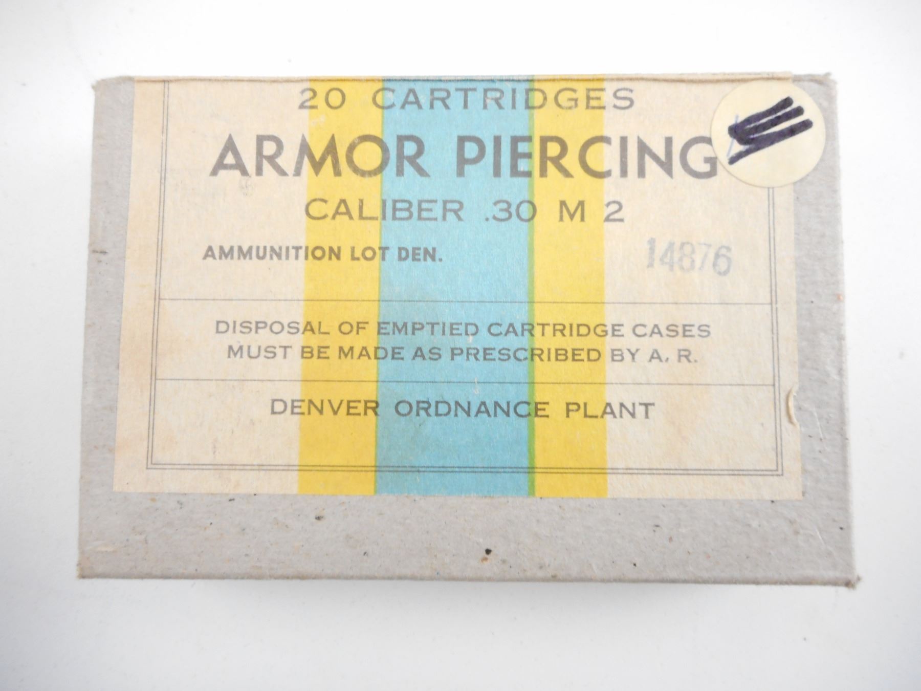 .30 CAL ARMOR PIERCING AMMO - Switzer's Auction & Appraisal Service