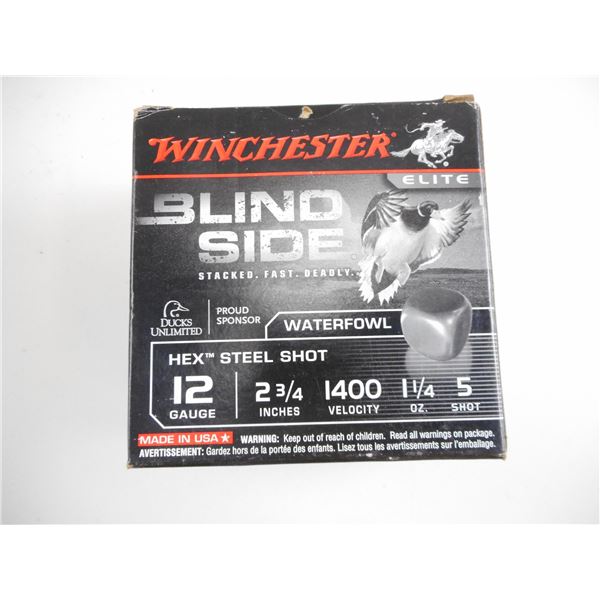 12 GA, WINCHESTER BLIND SIDE SHOT SHELLS
