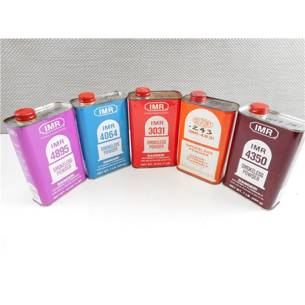 ASSORTED IMR SMOKELESS POWDER LOT
