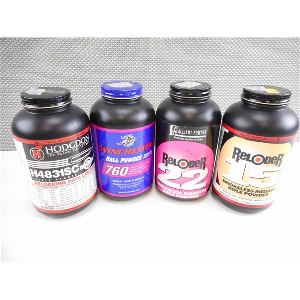 ASSORTED SMOKELESS POWDER LOT