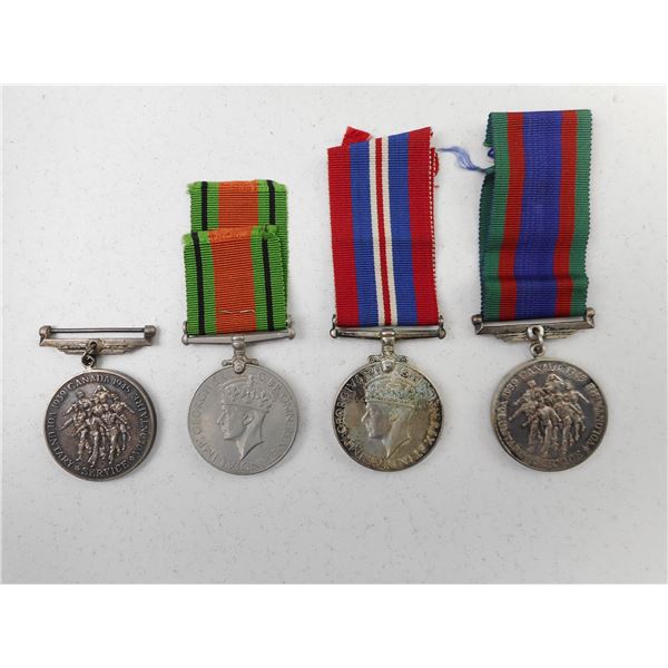 WWII CANADIAN/BRITISH WAR MEDALS