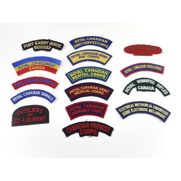 CANADIAN ARMY CLOTH FLASHES