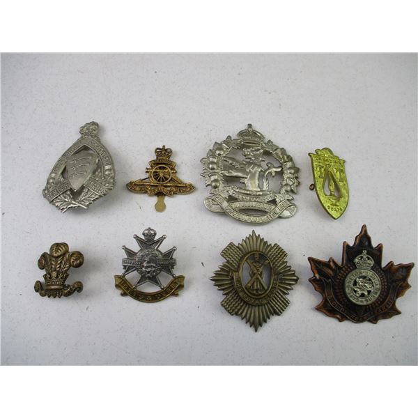 CANADIAN MILITARY CAP BADGES