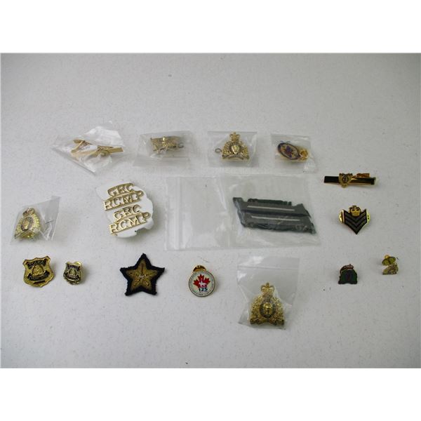 ASSORTED RCMP BADGES/BUTTONS