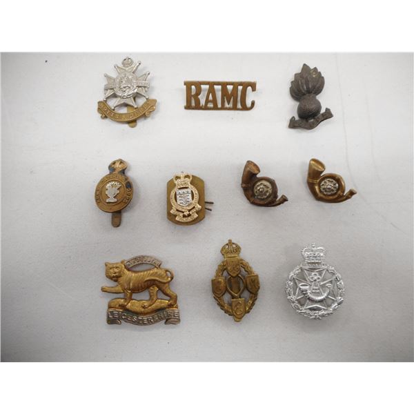 WWII BRITISH CAP BADGES