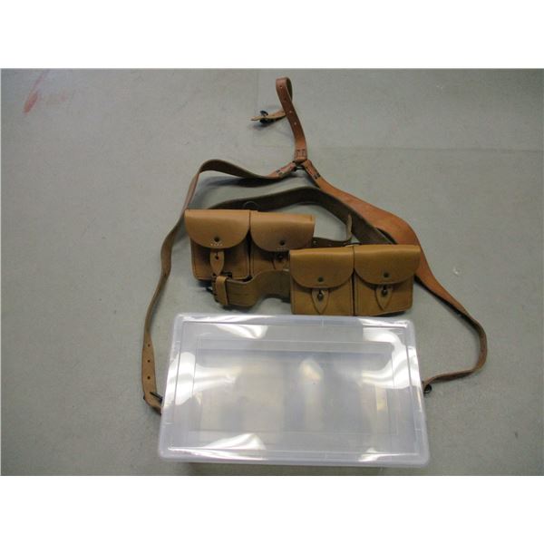 FRENCH MILITARY LEATHER WEBBING