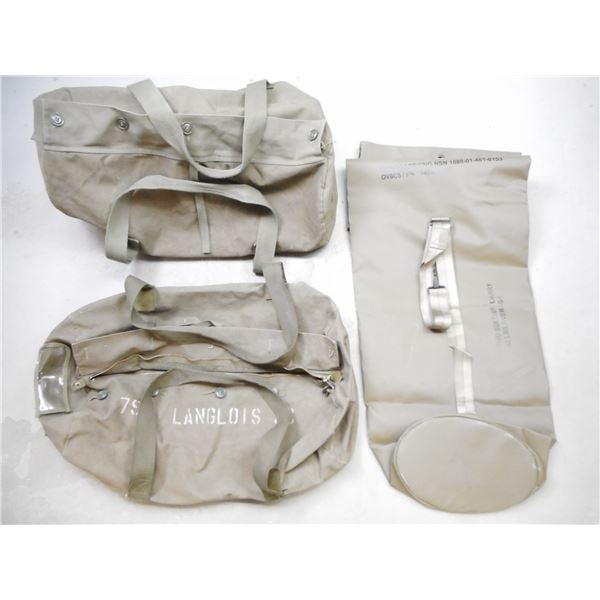 ASSORTED MILITARY DUFFLE BAGS