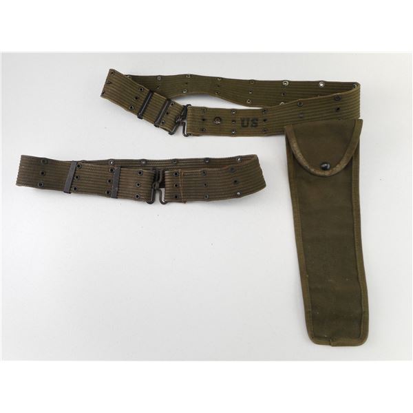 US MILITARY PISTOL BELTS & POUCH