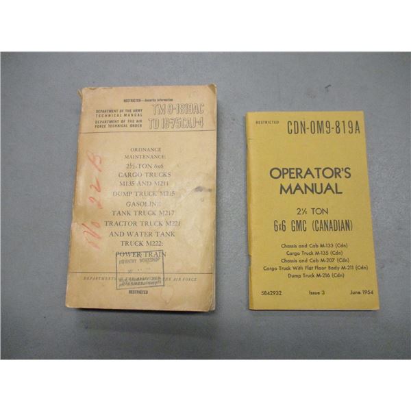 ASSORTED MILITARY  MANUALS
