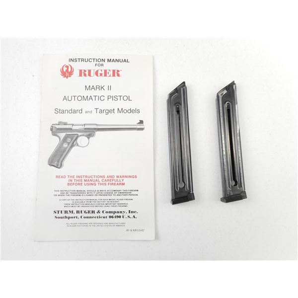 RUGER MARK II PISTOL MAGAZINES