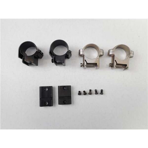 ASSORTED SCOPE RINGS + BASES