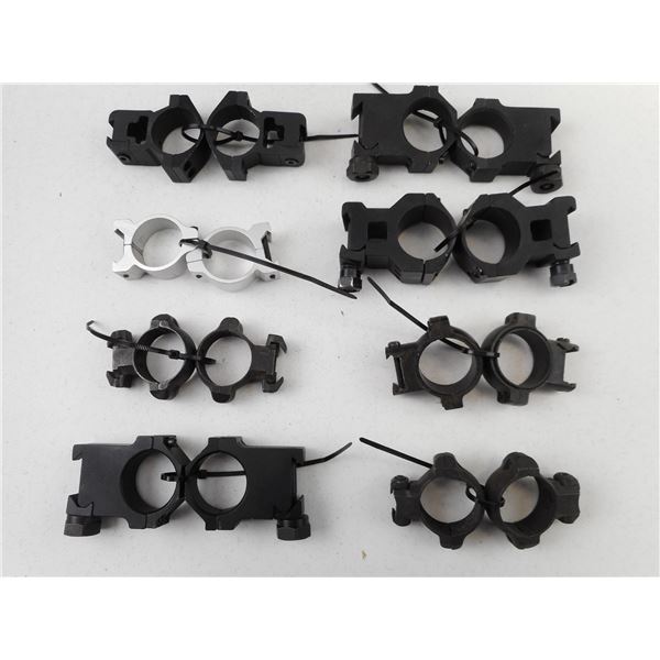 ASSORTED 30MM SCOPE RINGS