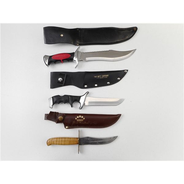 ASSORTED HUNTING STYLE KNIVES
