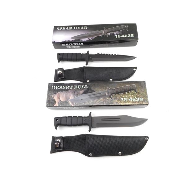 ASSORTED SURVIVAL TYPE KNIVES