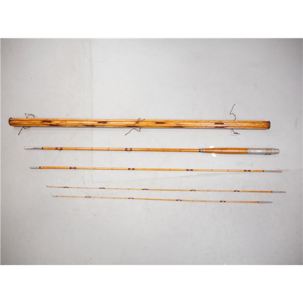 UNKNOWN 3 PIECE WOODEN FISHING ROD