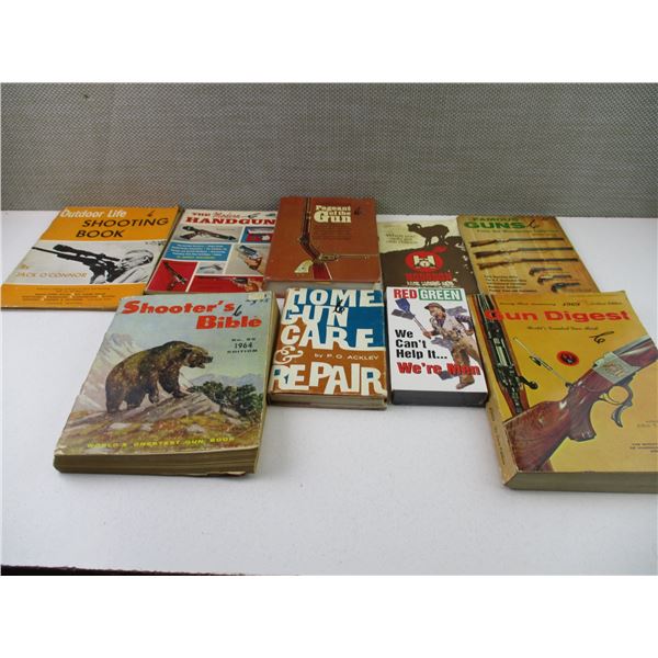 ASSORTED GUN BOOKS + VHS