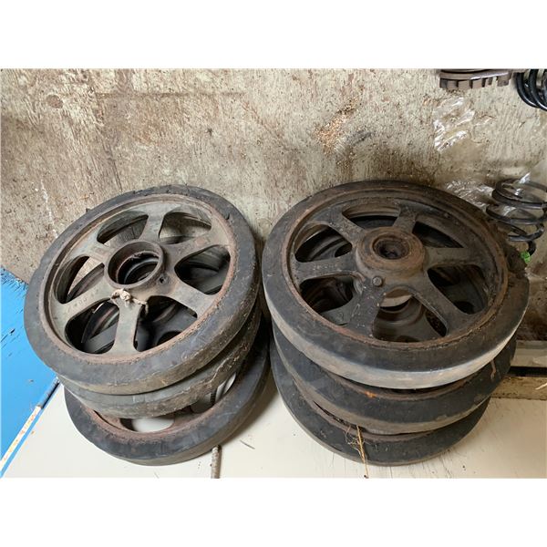 6, LARGE TRACK BOGIE WHEELS