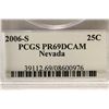 Image 3 : 2006-S NEVADA QUARTER PCGS PR69 DCAM
