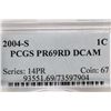 Image 3 : 2004-S LINCOLN CENT PCGS PR69RD DCAM
