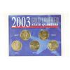 Image 1 : 2003 GOLD LAYERED STATE QUARTERS AS SHOWN
