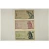 Image 1 : INDONESIA 1964 ONE, FIVE AND TEN SEN BILLS