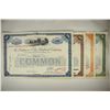 Image 1 : 4 VINTAGE STOCK CERTIFICATES BALTIMORE AND OHIO