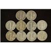 Image 2 : 10 ASSORTED 1930'S MERCURY DIMES