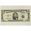 Image 1 : 1953-B $5 SILVER CERTIFICATE BLUE SEAL SLIGHT